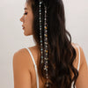 Natural Stone Braided Hair Jewelry With Butterfly And Star For Women