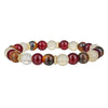 Natural Stone Crystal Bracelet Handmade Round Shape Unisex Tiger Eye Red Agate