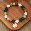 Natural Stone Crystal Handmade Bracelet For Unisex With Agate
