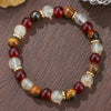 Natural Stone Crystal Handmade Bracelet For Unisex With Agate