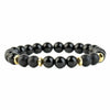 Natural Stone Geometric Bracelet With Tiger Eye And Turquoise Style Unisex Jewelry Accessory