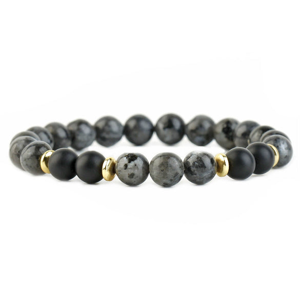 Natural Stone Geometric Bracelet With Tiger Eye And Turquoise Style Unisex Jewelry Accessory
