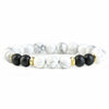 Natural Stone Geometric Bracelet With Tiger Eye And Turquoise Style Unisex Jewelry Accessory