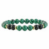 Natural Stone Geometric Bracelet With Tiger Eye And Turquoise Style Unisex Jewelry Accessory