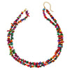 Natural Stone Gravel Geometric Irregular Crystal Clavicle O Word Chain Stainless Steel Electroplating Women's Necklace