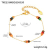 Natural Stone Handmade Beaded Necklace And Bracelet Set Stainless Steel Electroplated Light Luxury Style Women's Jewelry