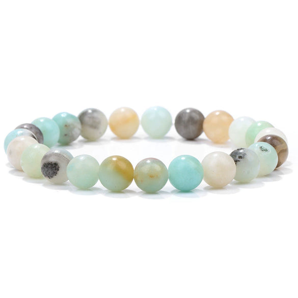 Natural Stone Handmade Fashionable Unisex Bracelet With Crystal Cat's Eye Agate