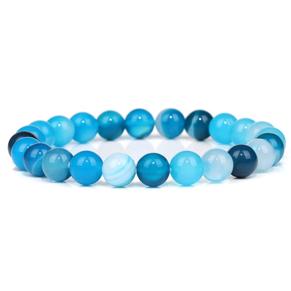 Natural Stone Handmade Fashionable Unisex Bracelet With Crystal Cat's Eye Agate