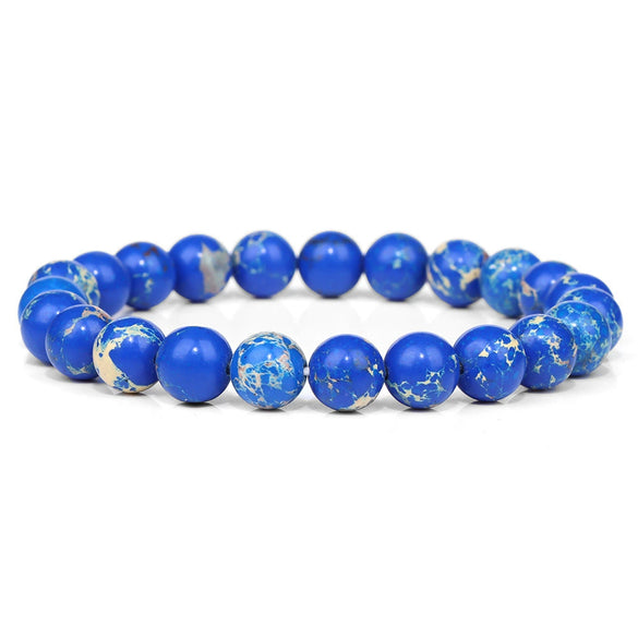 Natural Stone Handmade Fashionable Unisex Bracelet With Crystal Cat's Eye Agate