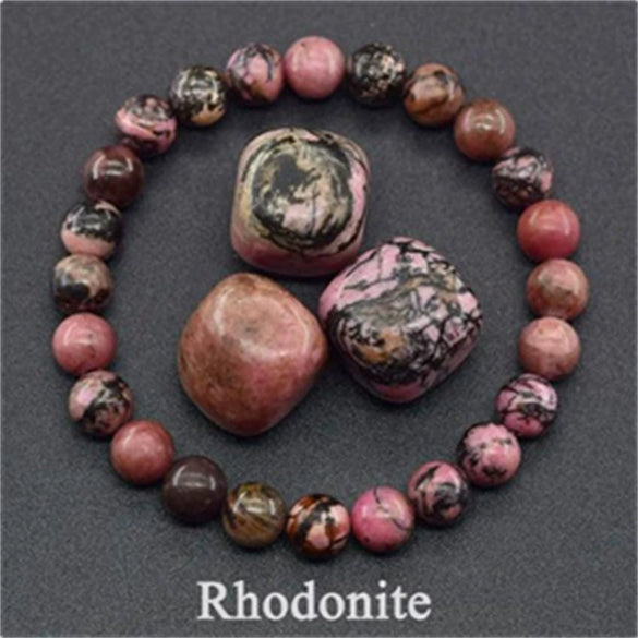 Natural Stone Handmade Unisex Animals Zodiac Mixed Color Bead Bracelet With Amethyst Tiger Eye Rose Stone Agate