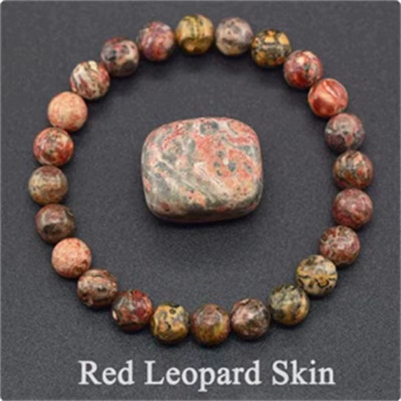Natural Stone Handmade Unisex Animals Zodiac Mixed Color Bead Bracelet With Amethyst Tiger Eye Rose Stone Agate