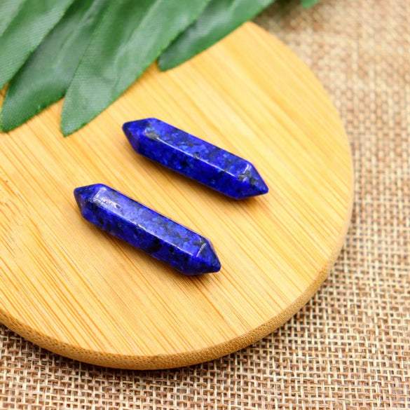 Natural Stone Hexagonal Pillar Bullet Pendant Polished Yoga Stone Crystal Naked Pendant Diy Winding Necklace