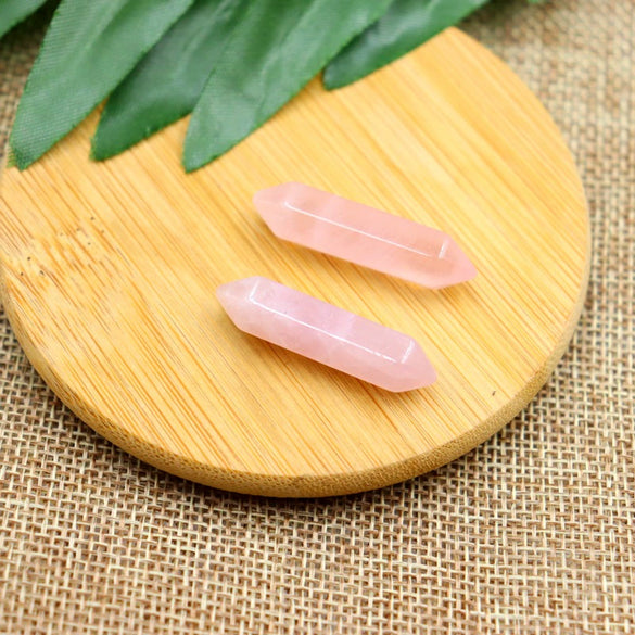 Natural Stone Hexagonal Pillar Bullet Pendant Polished Yoga Stone Crystal Naked Pendant Diy Winding Necklace