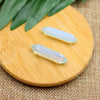 Natural Stone Hexagonal Pillar Bullet Pendant Polished Yoga Stone Crystal Naked Pendant Diy Winding Necklace