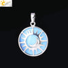 Natural Stone Hollow Moon And Sun Pendant Necklace Semi Precious Crystal Jewelry With Copper Accessories Minimalist Style