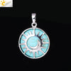 Natural Stone Hollow Moon And Sun Pendant Necklace Semi Precious Crystal Jewelry With Copper Accessories Minimalist Style