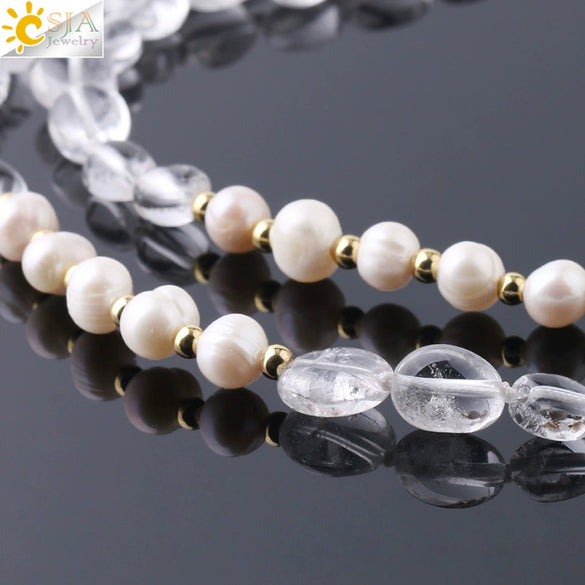Natural Stone Irregular Crystal Column Pendant Necklace With Rope Chain Electroplated Minimalist Unisex Amethyst Black Tourmaline Aquamarine Style
