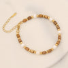 Natural Stone Pearl Handmade Bohemian Fashion Beaded Bracelet For Women