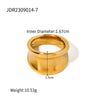 Natural Stone Ring Titanium Steel Non Fading Ring