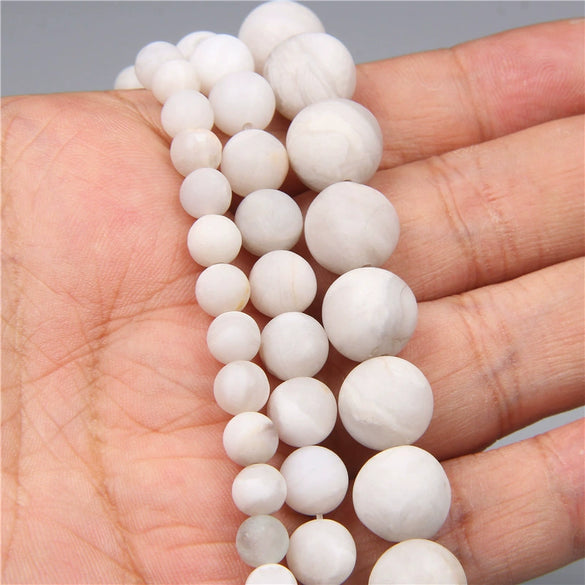 Natural Stone Round Beads Electroplated Jewelry Making Accessories For Handmade Bracelet And Necklace