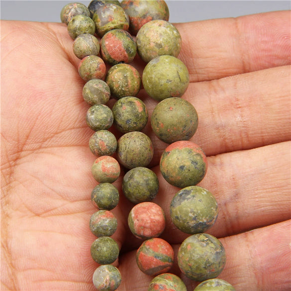 Natural Stone Round Beads Electroplated Jewelry Making Accessories For Handmade Bracelet And Necklace
