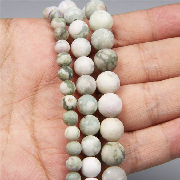Natural Stone Round Beads Electroplated Jewelry Making Accessories For Handmade Bracelet And Necklace