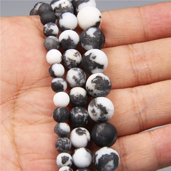 Natural Stone Round Beads Electroplated Jewelry Making Accessories For Handmade Bracelet And Necklace