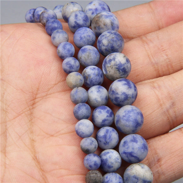 Natural Stone Round Beads Electroplated Jewelry Making Accessories For Handmade Bracelet And Necklace
