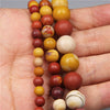 Natural Stone Round Beads Electroplated Jewelry Making Accessories For Handmade Bracelet And Necklace