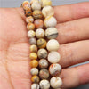 Natural Stone Round Beads Electroplated Jewelry Making Accessories For Handmade Bracelet And Necklace