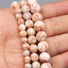 Natural Stone Round Beads Electroplated Jewelry Making Accessories For Handmade Bracelet And Necklace