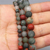 Natural Stone Round Beads Electroplated Jewelry Making Accessories For Handmade Bracelet And Necklace