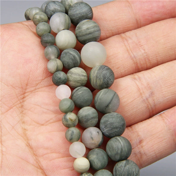 Natural Stone Round Beads Electroplated Jewelry Making Accessories For Handmade Bracelet And Necklace