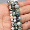 Natural Stone Round Beads Electroplated Jewelry Making Accessories For Handmade Bracelet And Necklace