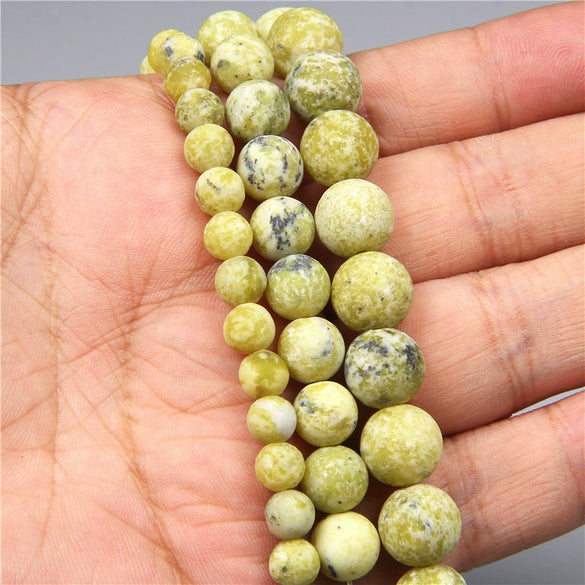 Natural Stone Round Beads Electroplated Jewelry Making Accessories For Handmade Bracelet And Necklace