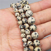 Natural Stone Round Beads Electroplated Jewelry Making Accessories For Handmade Bracelet And Necklace