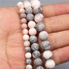 Natural Stone Round Beads Electroplated Jewelry Making Accessories For Handmade Bracelet And Necklace
