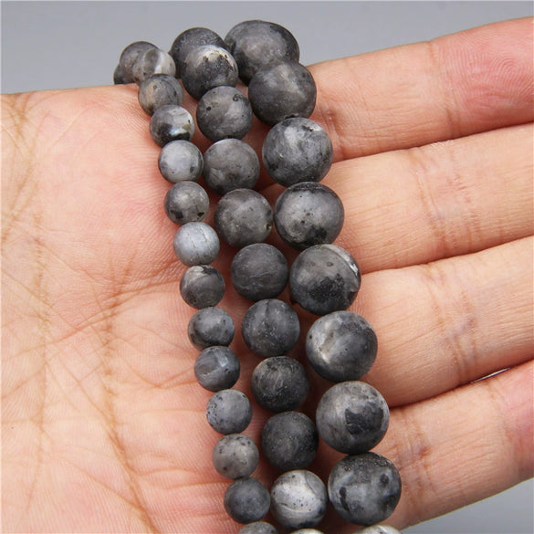 Natural Stone Round Beads Electroplated Jewelry Making Accessories For Handmade Bracelet And Necklace