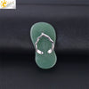 Natural Stone Slipper Pendant Necklace With Polished Copper Accessories Beach Style Necklace For Women And Couples