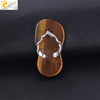 Natural Stone Slipper Pendant Necklace With Polished Copper Accessories Beach Style Necklace For Women And Couples
