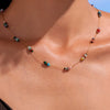 Natural Stone 316L Stainless Steel 18K Gold Plated Necklace And Bracelet Fashion Personality Jewelry