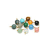 Natural Stone Stainless Steel Round Pendant Electroplated Diy Jewelry Bracelet Necklace Accessories