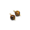 Natural Stone Stainless Steel Round Pendant Electroplated Diy Jewelry Bracelet Necklace Accessories