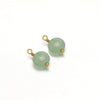 Natural Stone Stainless Steel Round Pendant Electroplated Diy Jewelry Bracelet Necklace Accessories