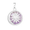 Natural Stone Sun And Moon Pendant Necklace With Alloy Accessories Electroplated Minimalist Crystal Jewelry