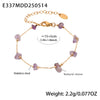 Natural Stone 316L Stainless Steel Gold Plated Pendant Necklace And Bracelet Fashion Jewelry Accessories