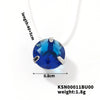 Natural Style Copper Necklace With Transparent Line And Zircon Inlaid Drop Pendant Delicate Clavicle Chain