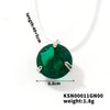 Natural Style Copper Necklace With Transparent Line And Zircon Inlaid Drop Pendant Delicate Clavicle Chain