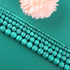 Natural Turquoise Round Beads For Handmade Jewelry Making Eight Eyes Pattern Dripping Oil Craft Semi Finished Bracelet Accessories Wholesale