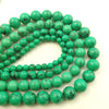 Natural Turquoise Round Beads For Handmade Jewelry Making Eight Eyes Pattern Dripping Oil Craft Semi Finished Bracelet Accessories Wholesale